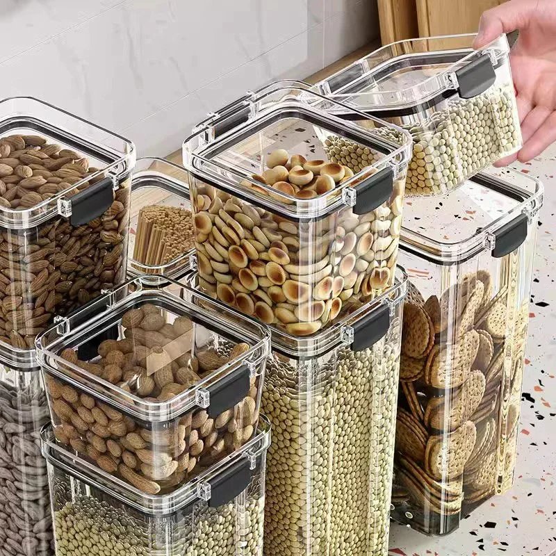 気密性のあるプラスチック製食品保存容器 透明なシリアル、キャ - Airtight Cereal Jar のレビューと価格