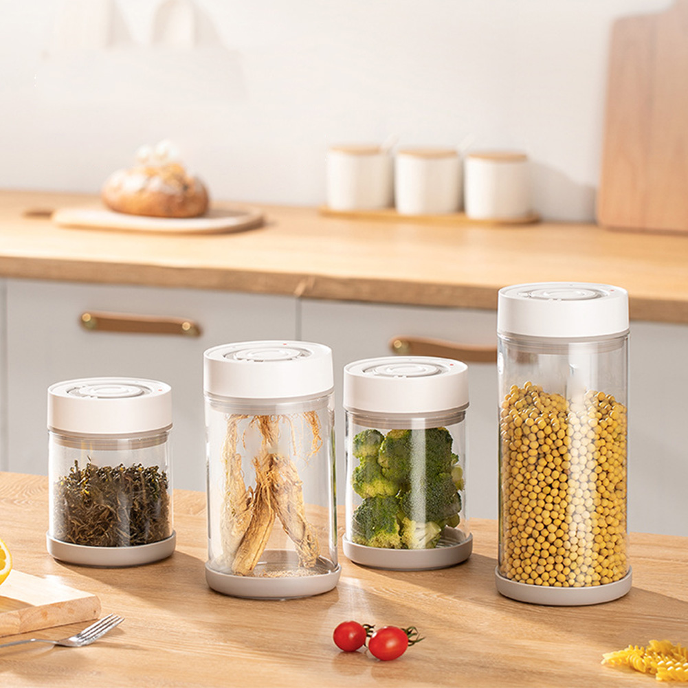キッチン防湿ガラスコーヒー豆ジャー自動インテリジェント真空保 - Food Storage Containers Glass のレビューと価格