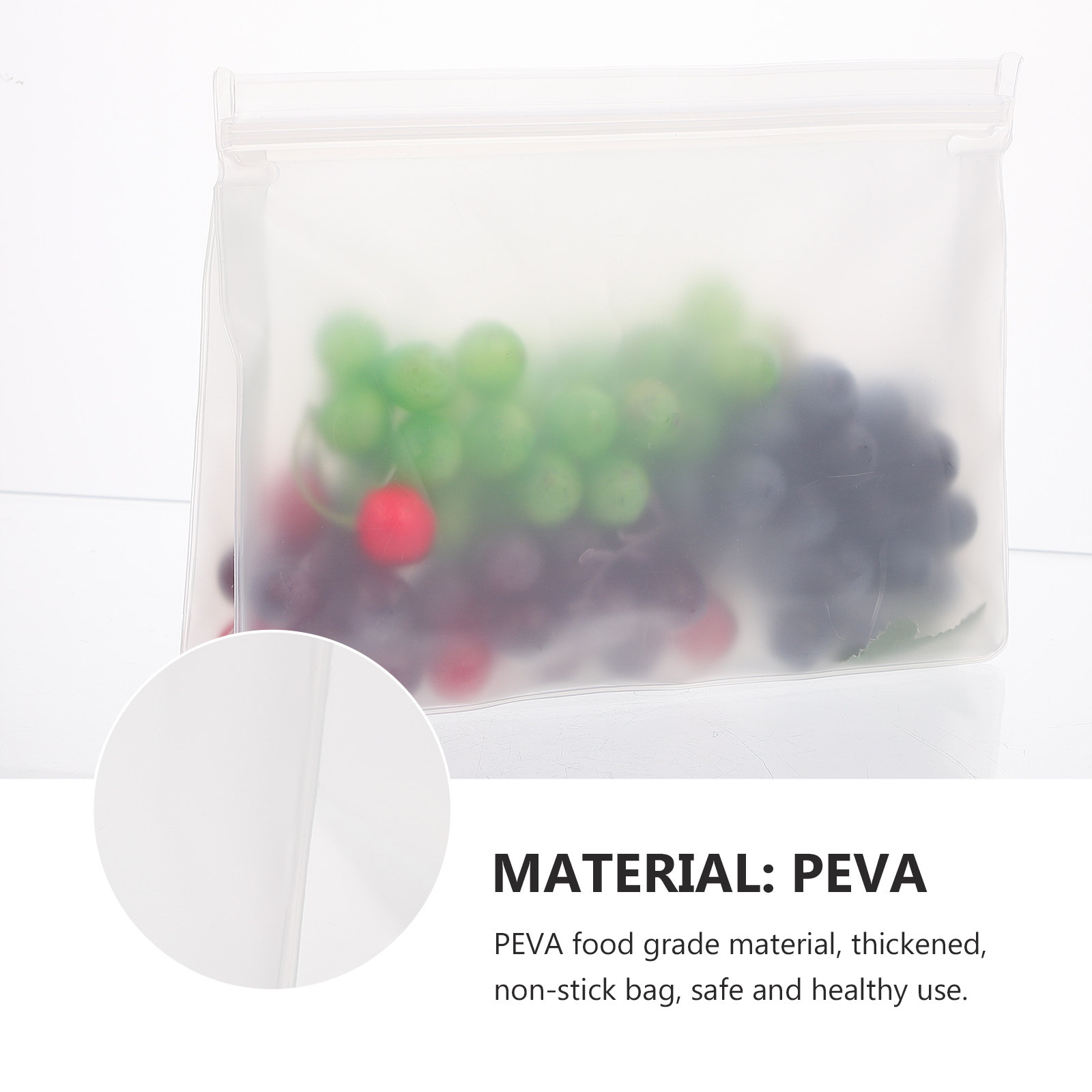 3個入り食品保存袋 再利用可能 半透明 収納可能 再封可能  - Food Storage Bags Reusable のレビューと価格