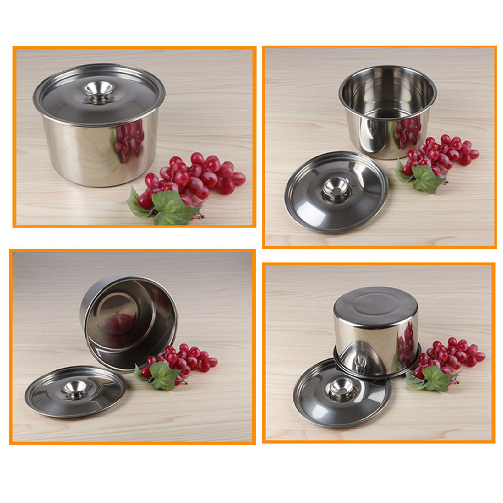 シチューポット ストックポット ステンレス製 お手入れ簡単  - Herb Keeper Container のレビューと価格