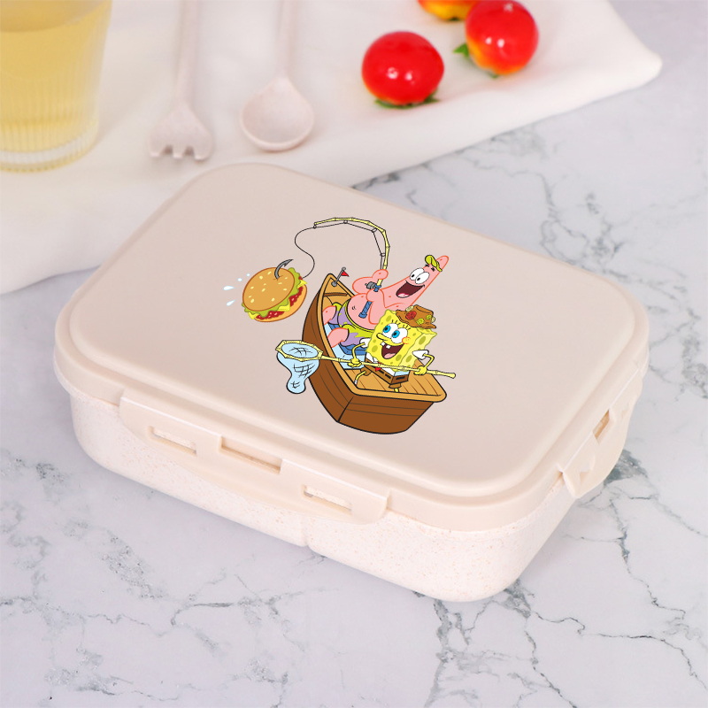 新しいスポンジボブスクエアパンテッドランチボックスアニメ漫画 - Food Storage Containers B&M のレビューと価格