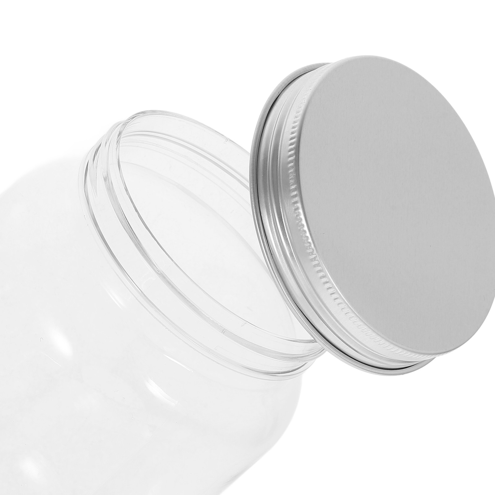 4個入り透明プラスチック保存容器、アルミ蓋付き、気密防湿、ス - Airtight Cereal Jar のレビューと価格