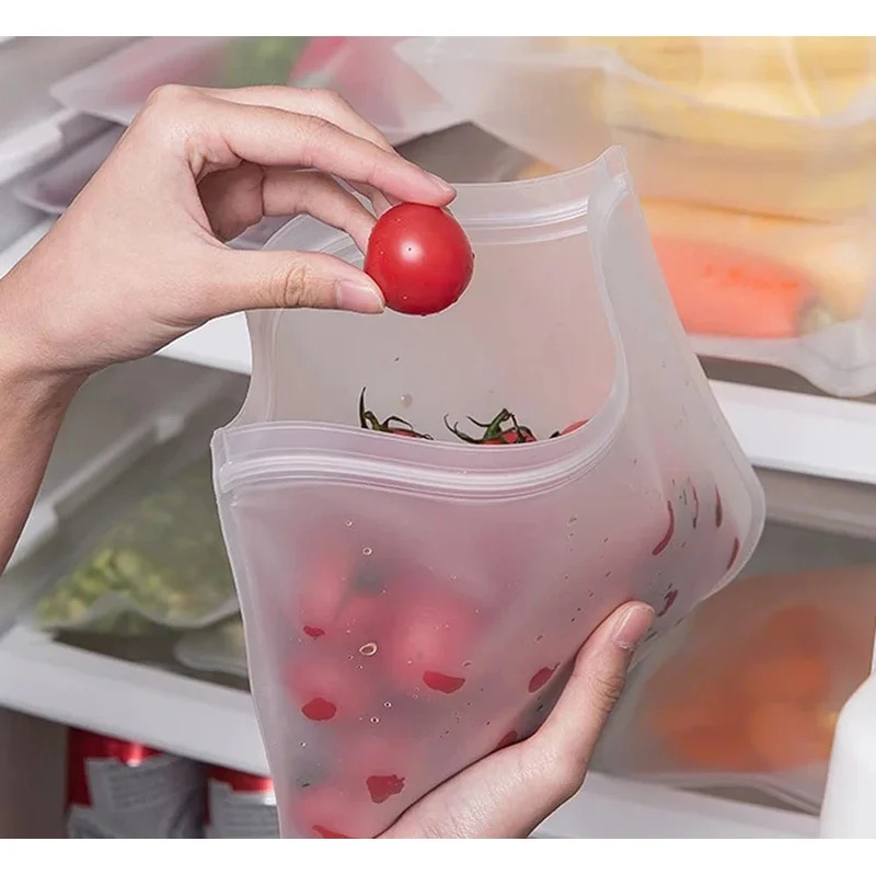 1-4個入りシリコン製食品保存袋、フレッシュバッグ、再利用可 - Food Storage Bags Reusable のレビューと価格