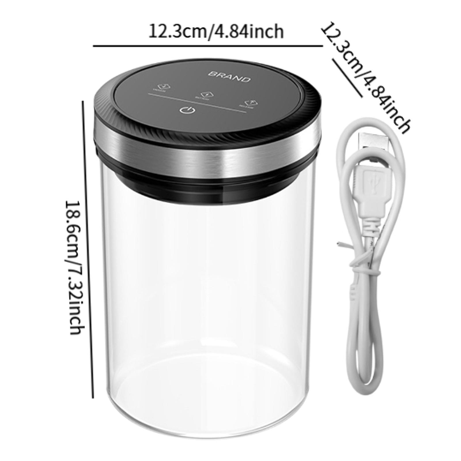 真空シリアル食品保存容器 ガラス瓶 密閉型気密ジャー ナッツ - Airtight Cereal Jar のレビューと価格