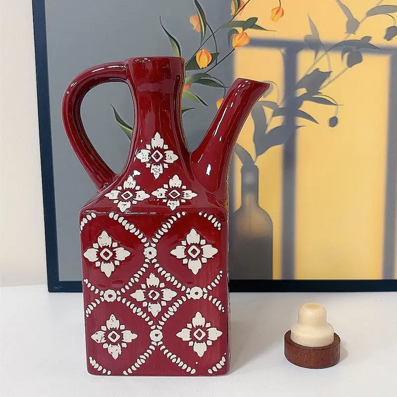アメリカンオイルポット 家庭用セラミックボトル チリボトル  - Herb Keeper Container のレビューと価格