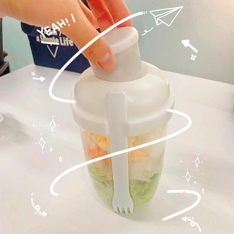 ポータブル朝食カップセット,フォークソース,弁当箱,弁当箱, - Food Storage Yogurt のレビューと価格