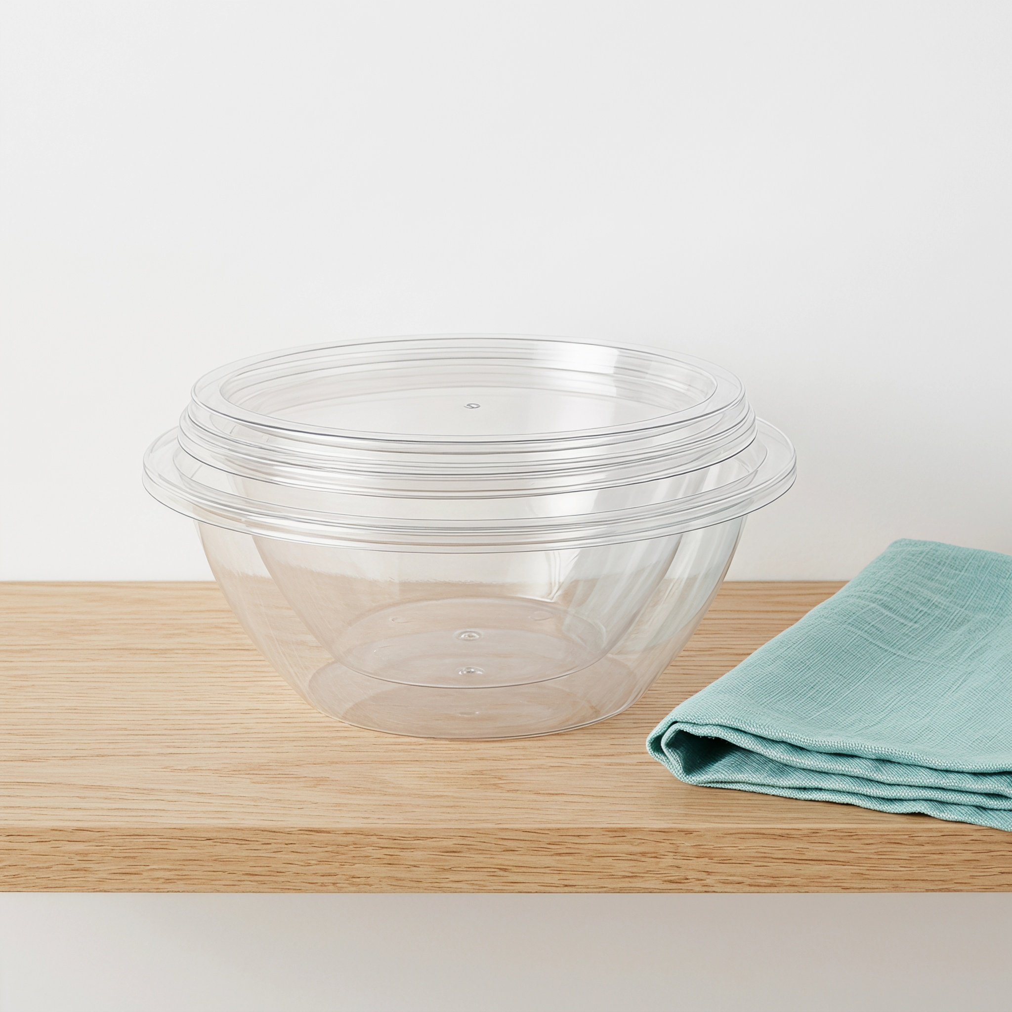 2個セット 透明サラダミキシングボウル プラスチック製ネステ - Food Storage Meals のレビューと価格