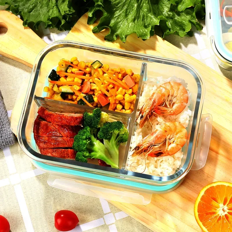 ガラス製鮮度保持容器 高硼珪酸耐熱電子レンジ弁当箱 冷蔵庫専 - Food Storage Containers Glass のレビューと価格
