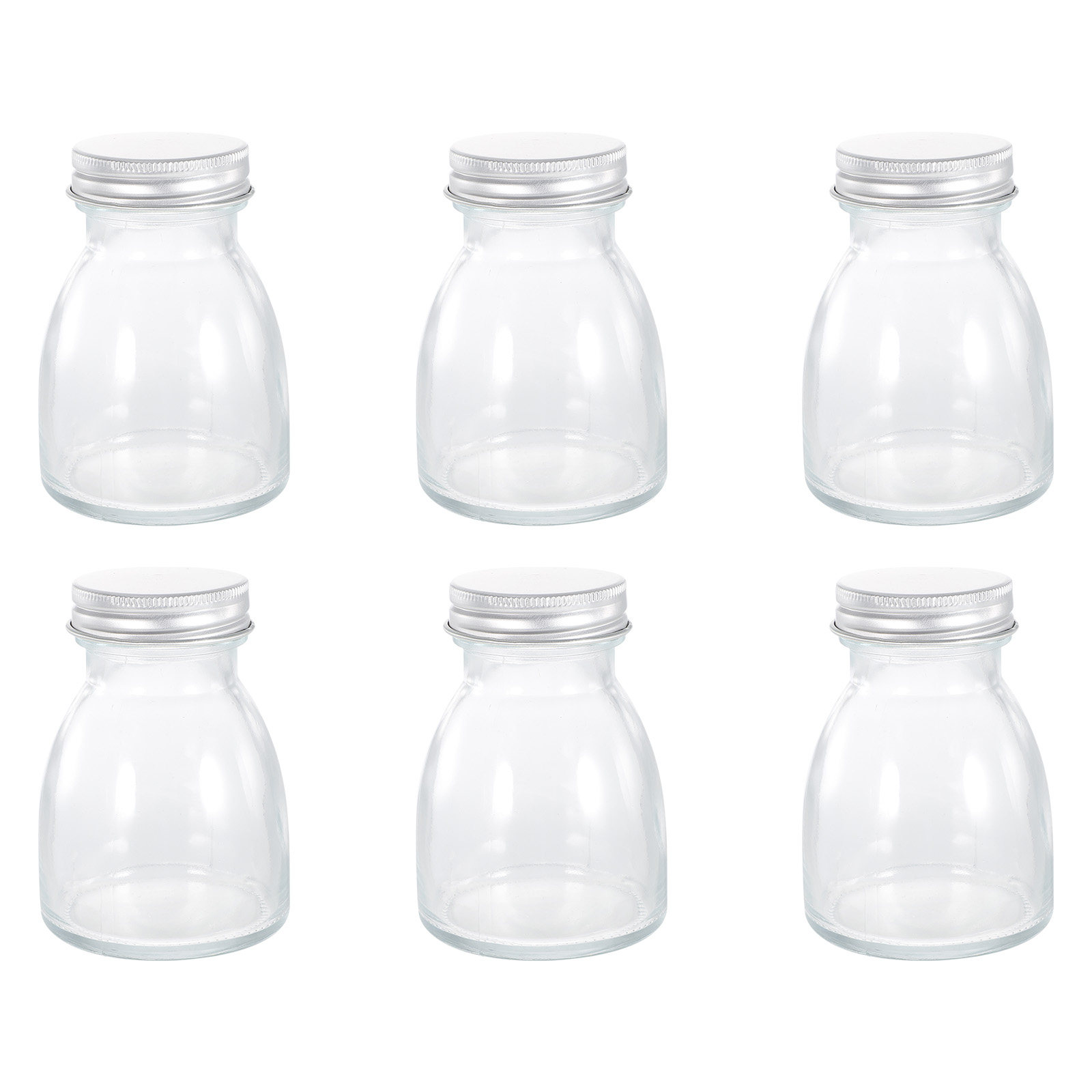 6個入りガラス保存瓶 キャンディボトル 砂糖入れ キッチンシ - Airtight Cereal Jar のレビューと価格