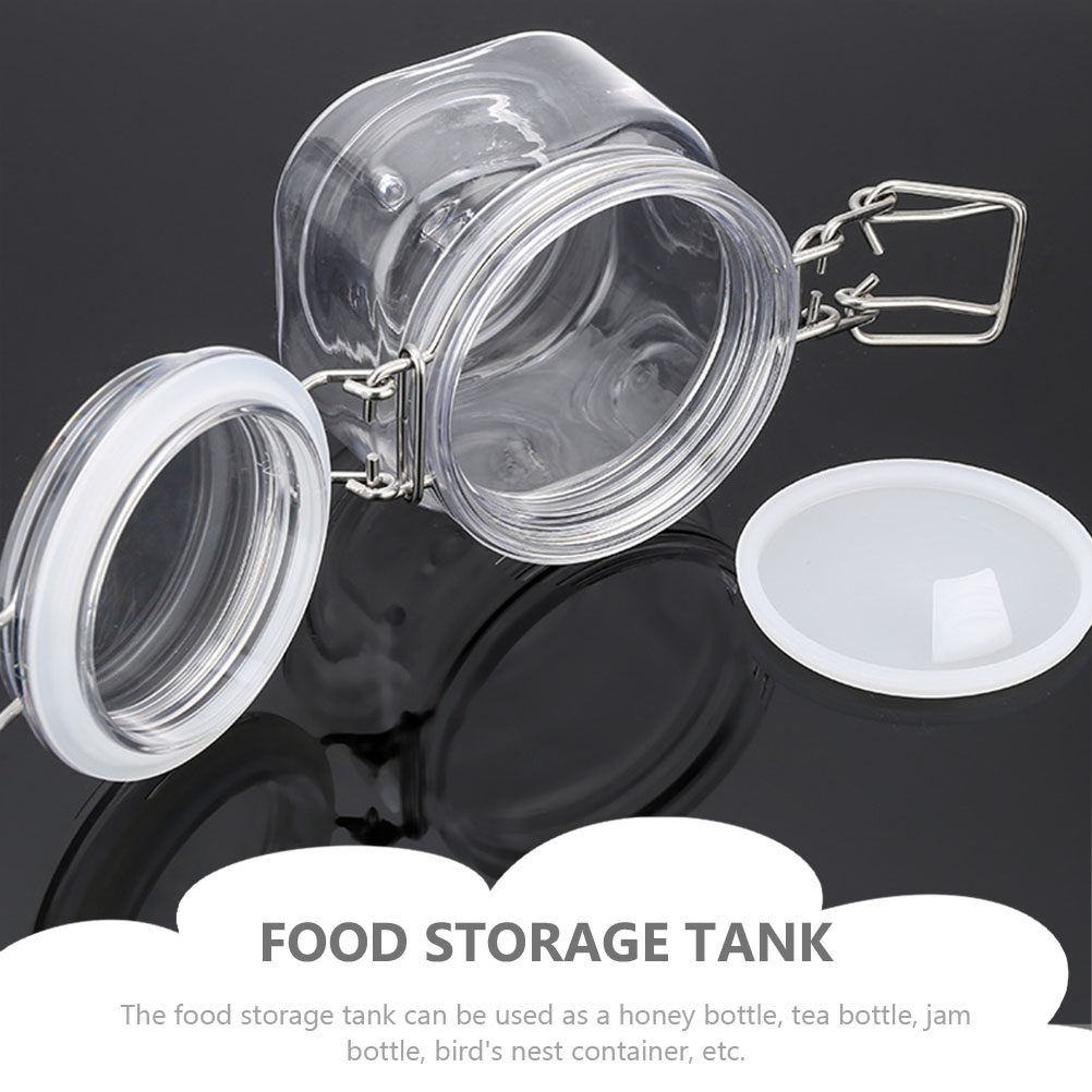 2 個の密封された保存瓶透明蜂蜜ボトル多機能キッチン容器食品 - Food Storage Jars のレビューと価格