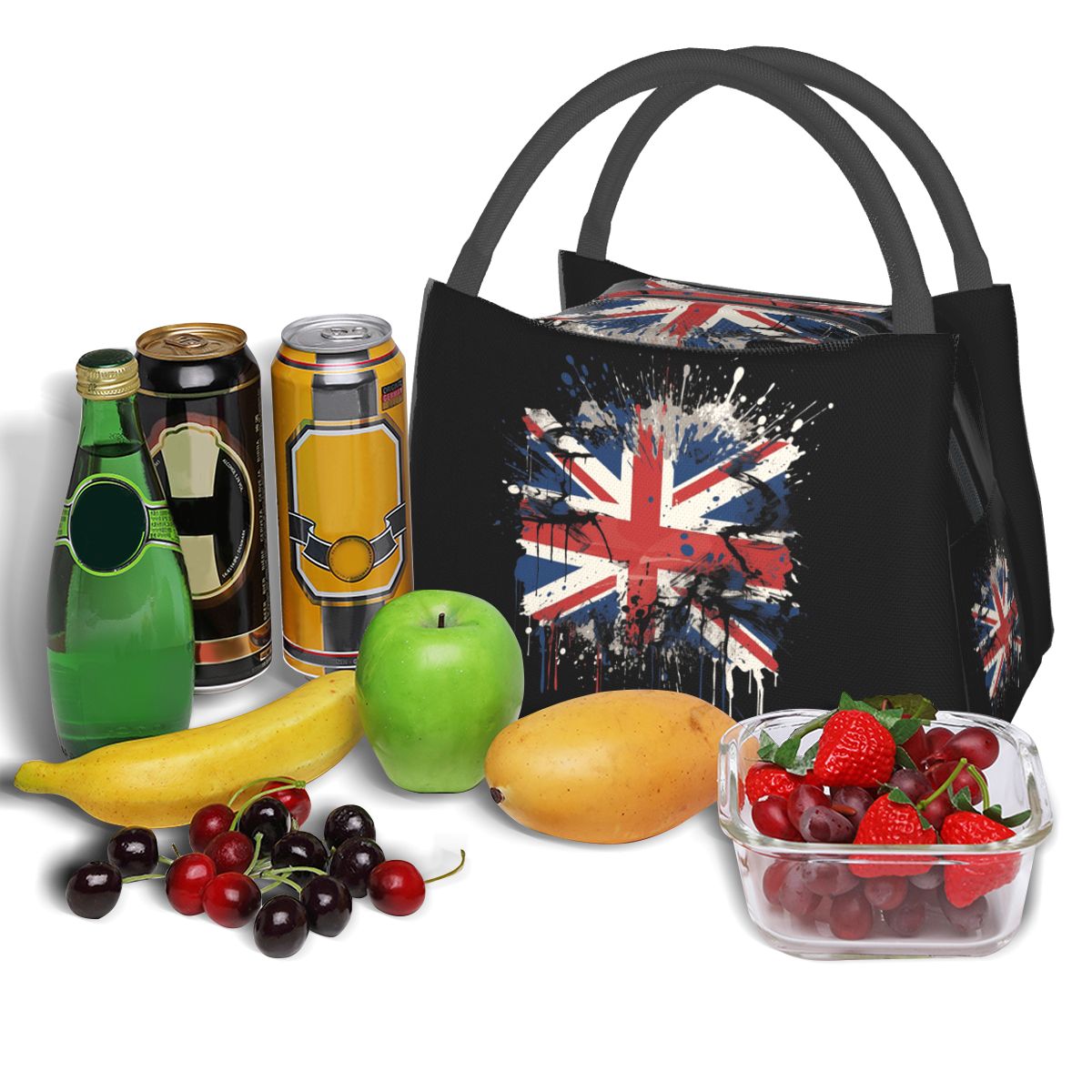 英国のユニオンジャック旗英国断熱ランチバッグ収納食品ボックス - Food Storage Uk のレビューと価格