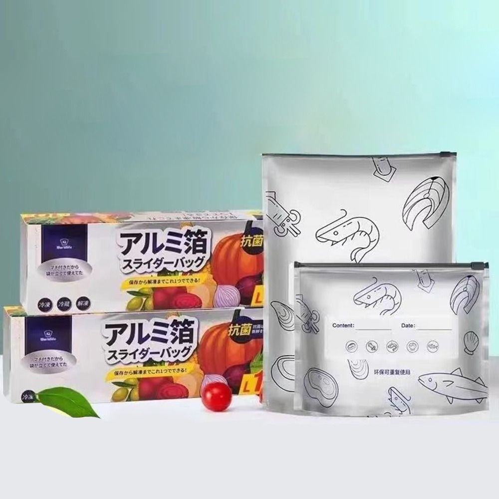 10 ピース/バッグ大容量アルミ箔食品袋漏れ防止冷凍庫安全冷 - Food Storage Bags Reusable のレビューと価格