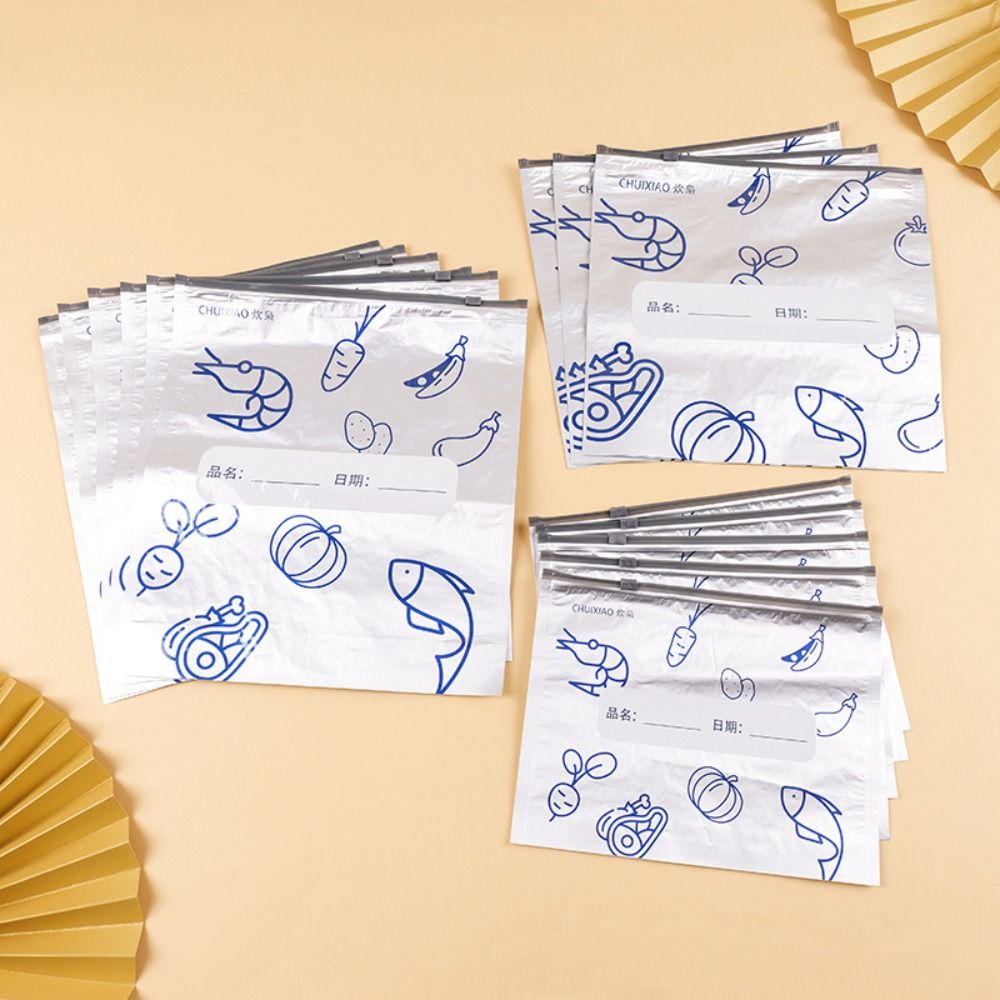 10 ピース/バッグ大容量アルミ箔食品袋漏れ防止冷凍庫安全冷 - Food Storage Bags Reusable のレビューと価格