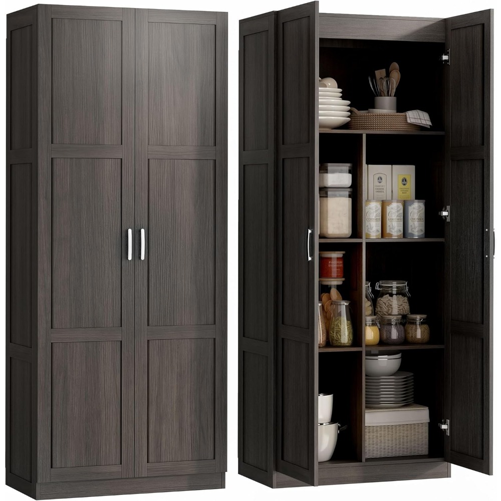 HOMCOM 71インチ高さのキッチンパントリーキャビネット - Food Storage Kitchen Cabinet のレビューと価格