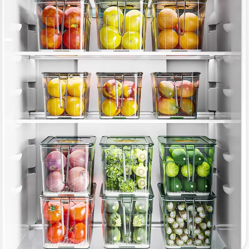 冷蔵庫整理収納ボックス、卵、果物、野菜、食品グレードの収納小 - Food Storage Vegetables のレビューと価格