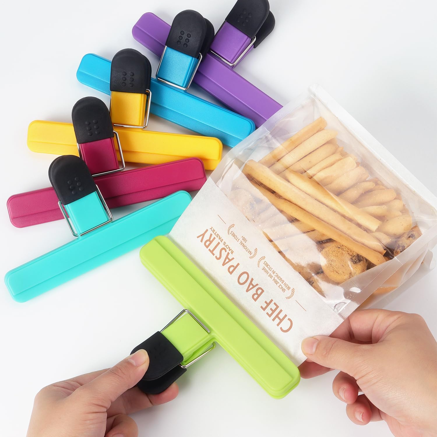 3-12 個多目的シールクリップ耐久性のあるキッチンスナック - Food Storage Bags Reusable のレビューと価格