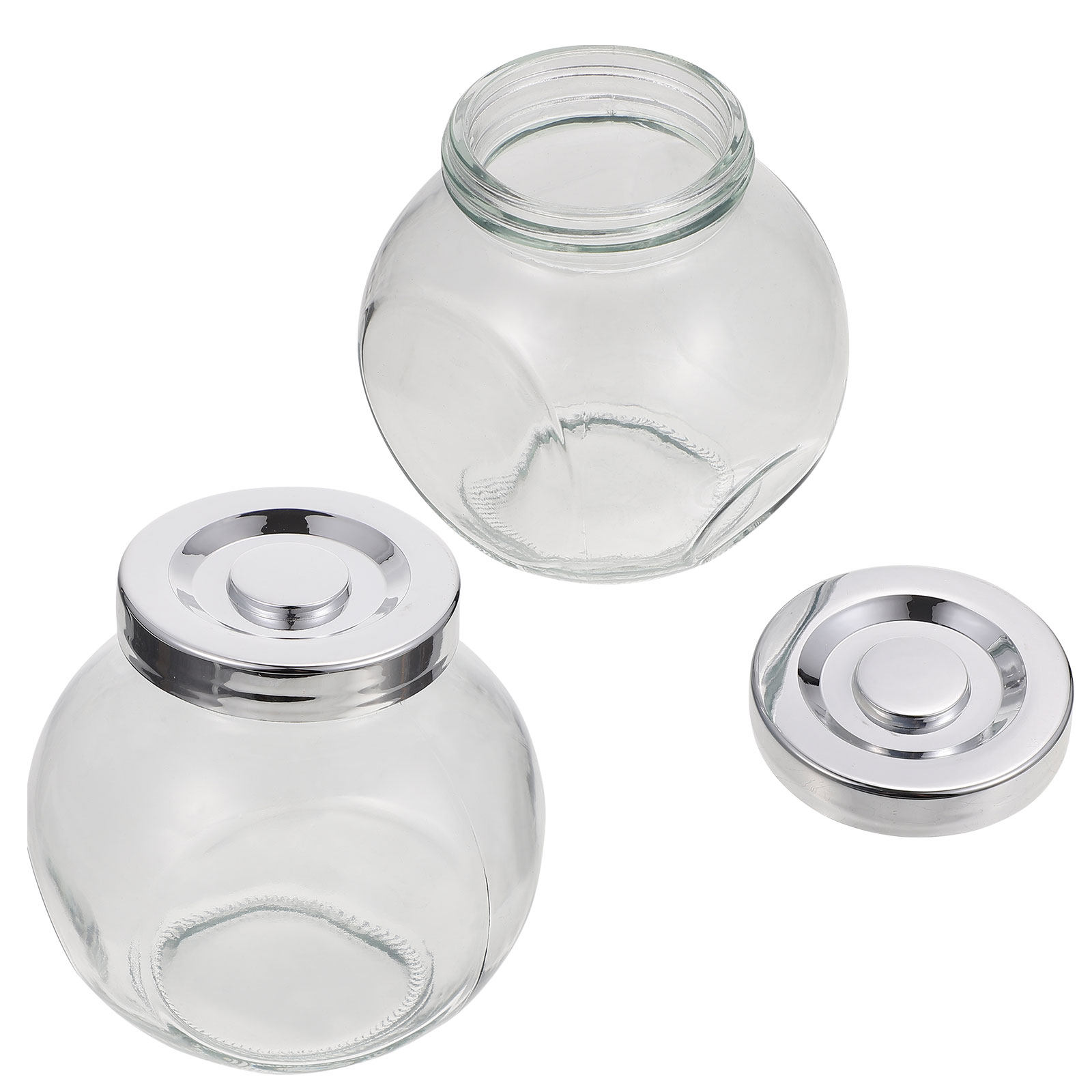 2個入りフルーツジャム保存瓶 家庭用キッチン食品保存瓶 高ホ - Food Storage Jars のレビューと価格