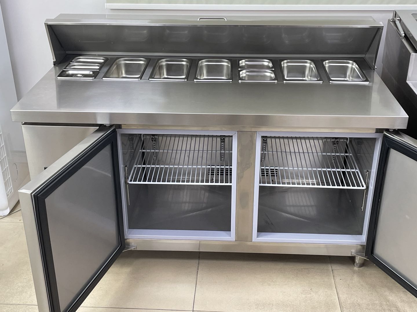 0～10℃低温業務用2ドアピザ準備台冷蔵庫自動霜取り冷蔵食品 - Food Storage For Refrigerator のレビューと価格