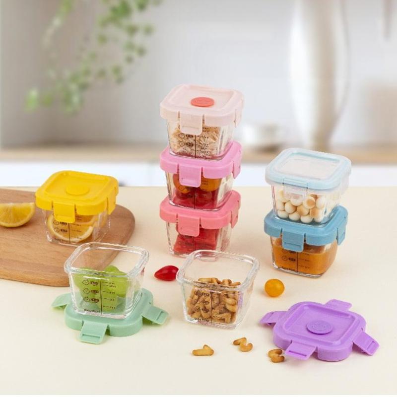 耐熱保存容器 スポック 3 in 1 ポータブル ベビーガラ - Food Storage Containers Glass のレビューと価格