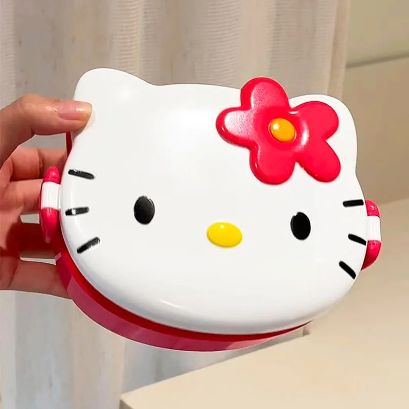 かわいいハローキティ型ランチボックス、携帯用漫画弁当箱、スプ - Food Storage Cupboard のレビューと価格