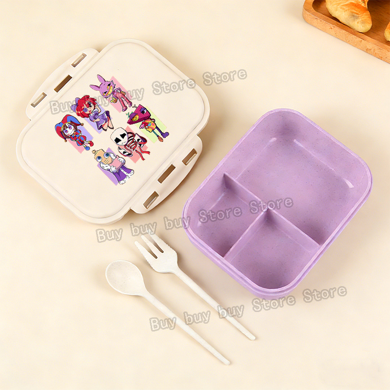 アニメアメージングデジタルサーカスランチボックスポータブル弁 - Food Storage Meals のレビューと価格