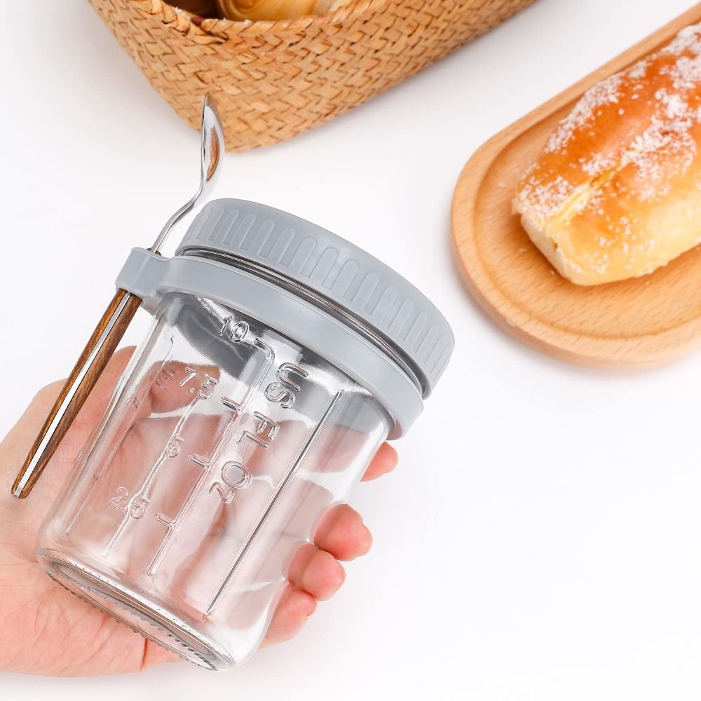 ヨーグルトジャー 350ml オーバーナイトオーツジャー ガ - Food Storage Set Glass のレビューと価格