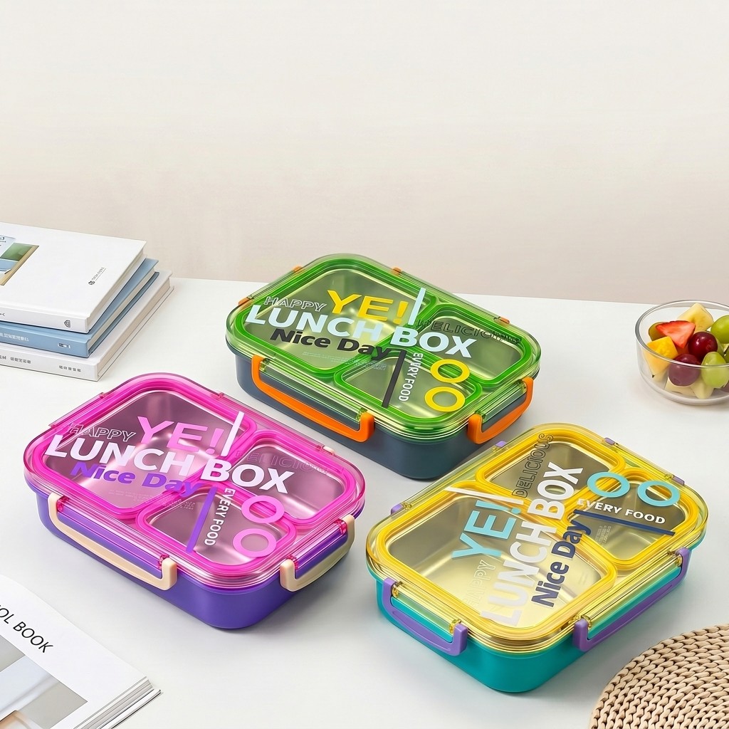 電子レンジ対応304ステンレス製弁当箱、仕切り付き食品保存容 - Food Storage Containers B&M のレビューと価格