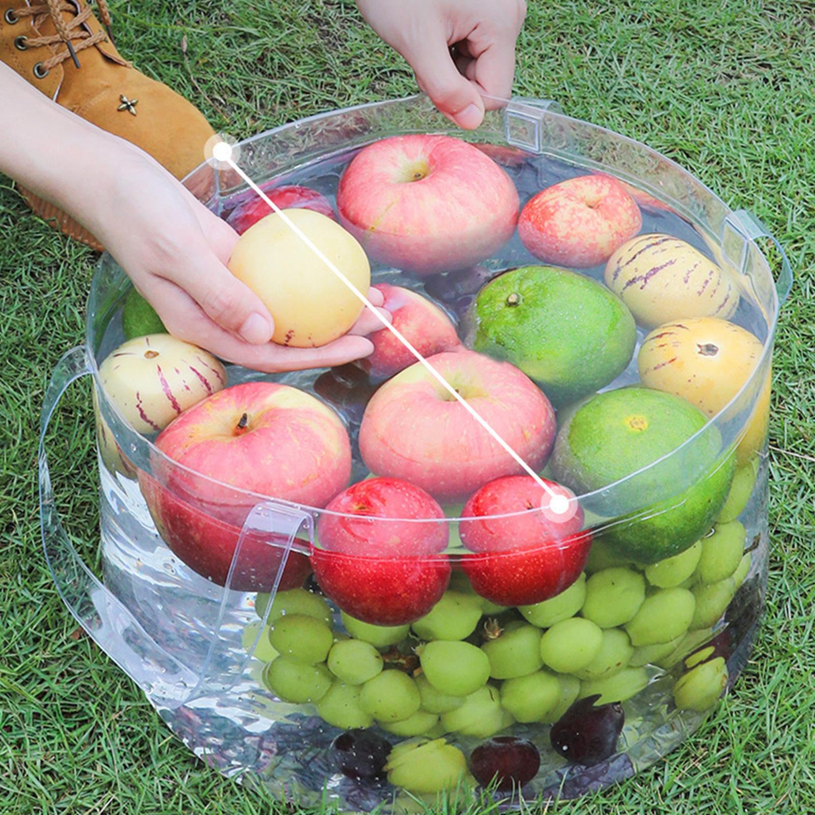 クリアフルーツバスケット食品保存容器、旅行用洗面器、出張用洗 - Food Storage Not Plastic のレビューと価格