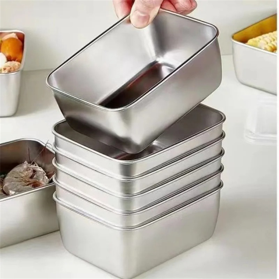 1/3/5 個ステンレス鋼食品収納ボックス鮮度保持ボックス蓋 - Food Storage Containers B&M のレビューと価格
