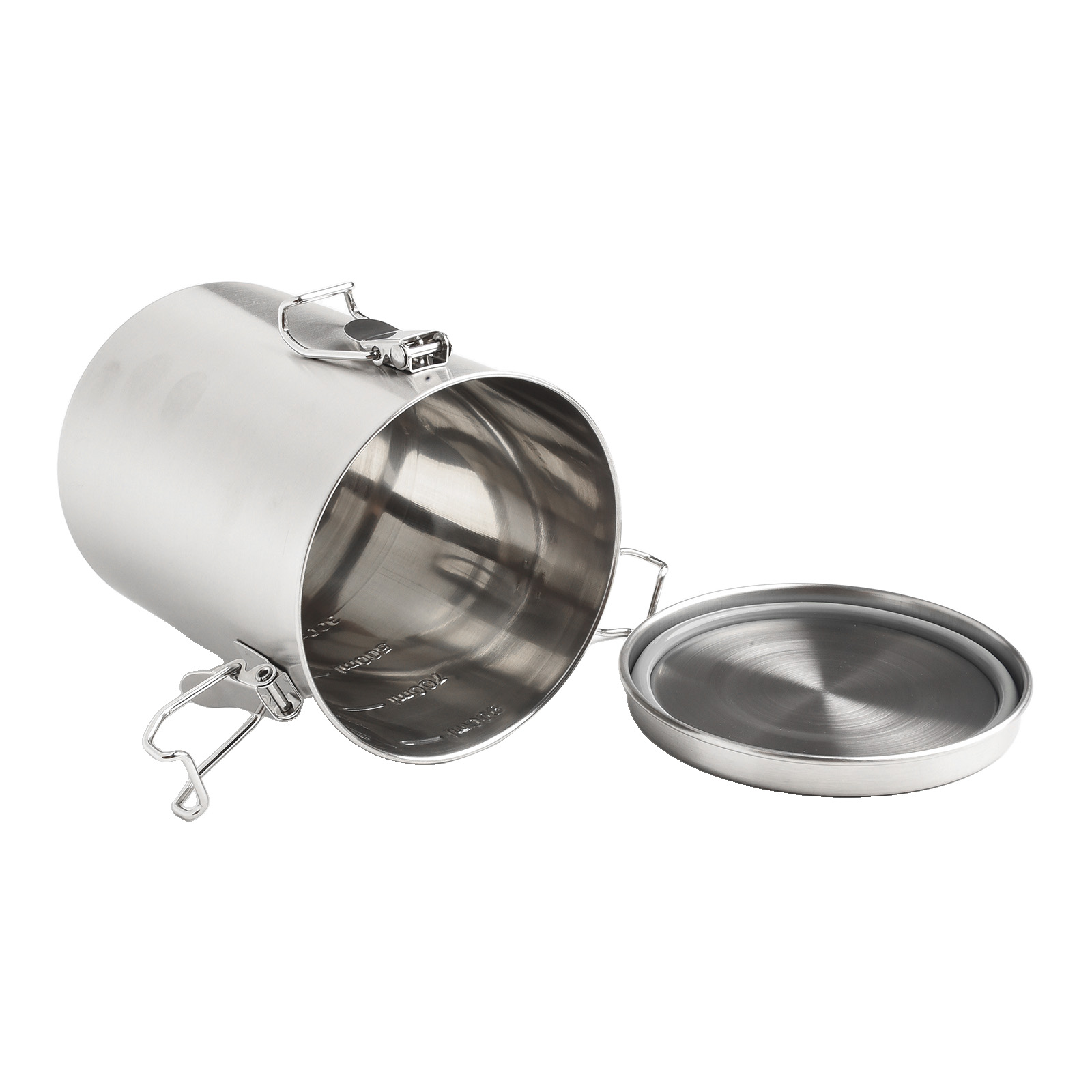 ステンレス鋼のコーヒー缶気密性と防錆性の容器 520/100 - Herb Keeper Container のレビューと価格