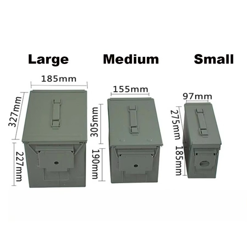 耐火・耐水・耐衝撃性炭素鋼製収納ボックス（ロック付き）緊急食 - Food Storage Emergency のレビューと価格