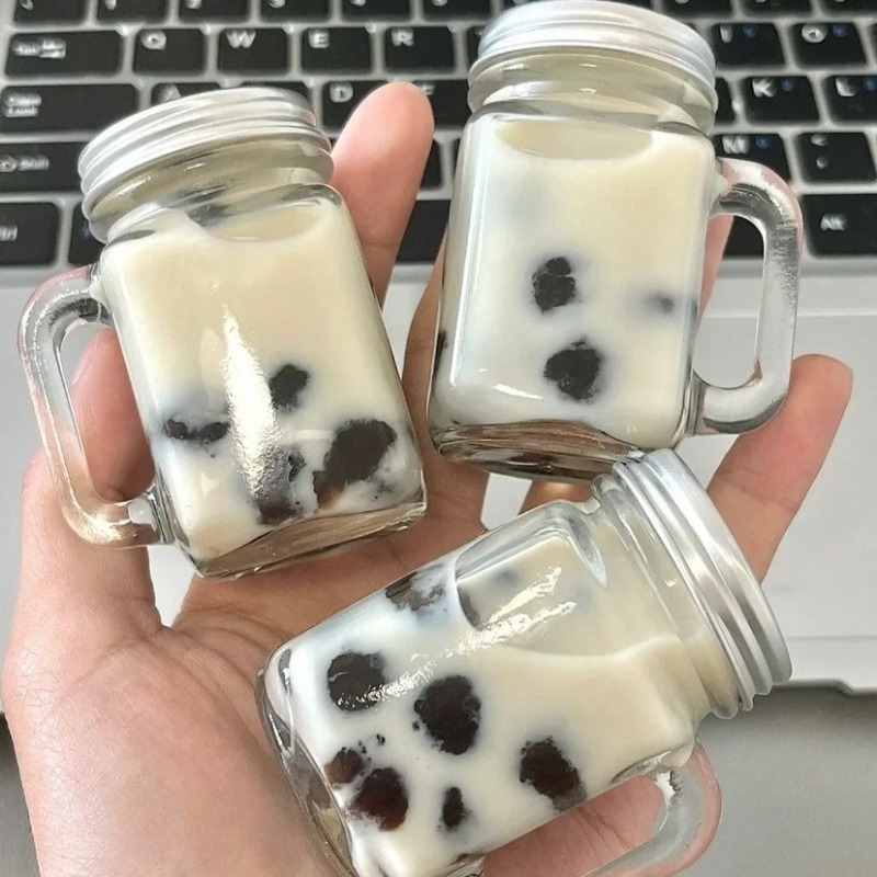 ふた付きミニガラス瓶,漏れ防止,ジャム,蜂蜜,コーヒー,濃縮 - Airtight Cereal Jar のレビューと価格