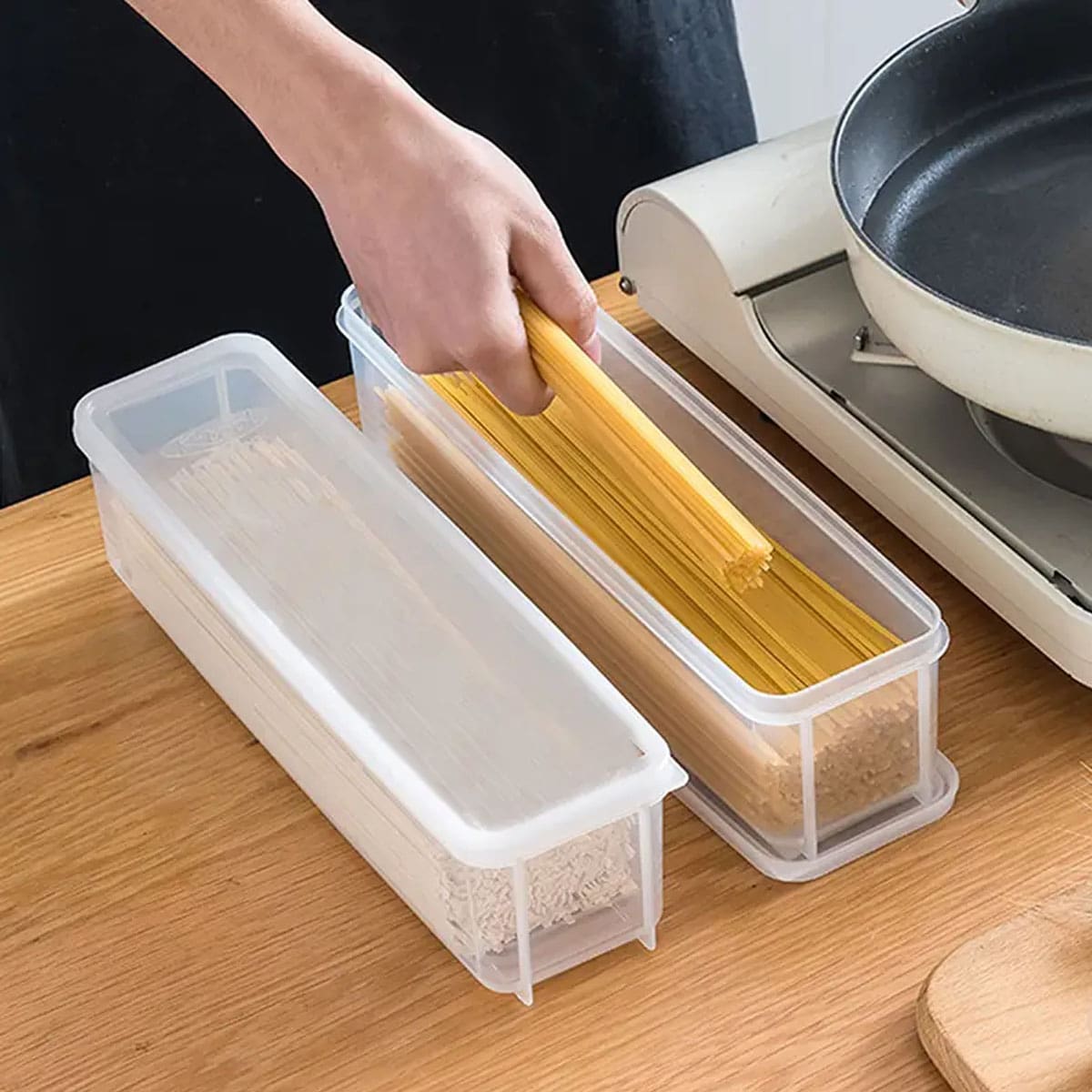 1つのプラスチック製透明収納ボックス、蓋付き冷蔵庫用食品保存 - Food Storage For Refrigerator のレビューと価格