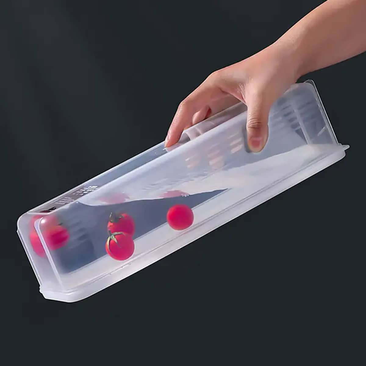 1つのプラスチック製透明収納ボックス、蓋付き冷蔵庫用食品保存 - Food Storage For Refrigerator のレビューと価格