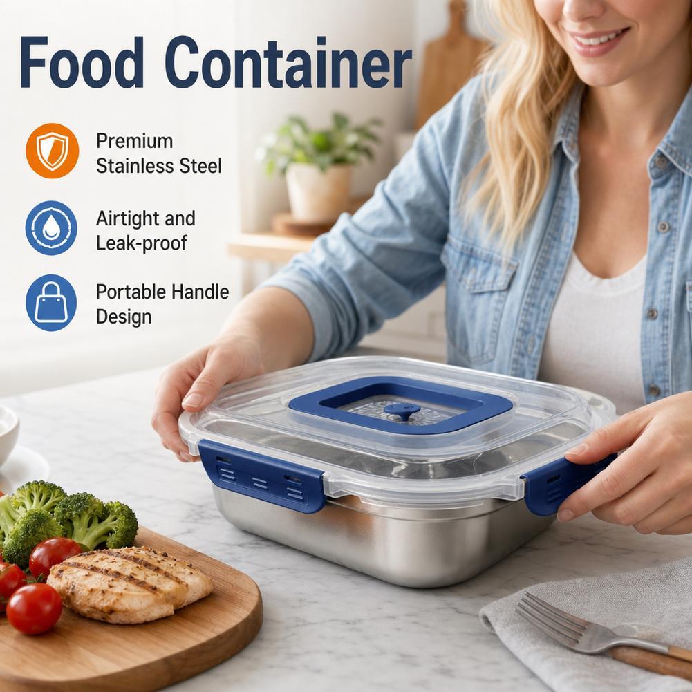 ステンレス製食品保存容器 気密漏れ防止ランチボックス ポータ - Food Storage Not Plastic のレビューと価格