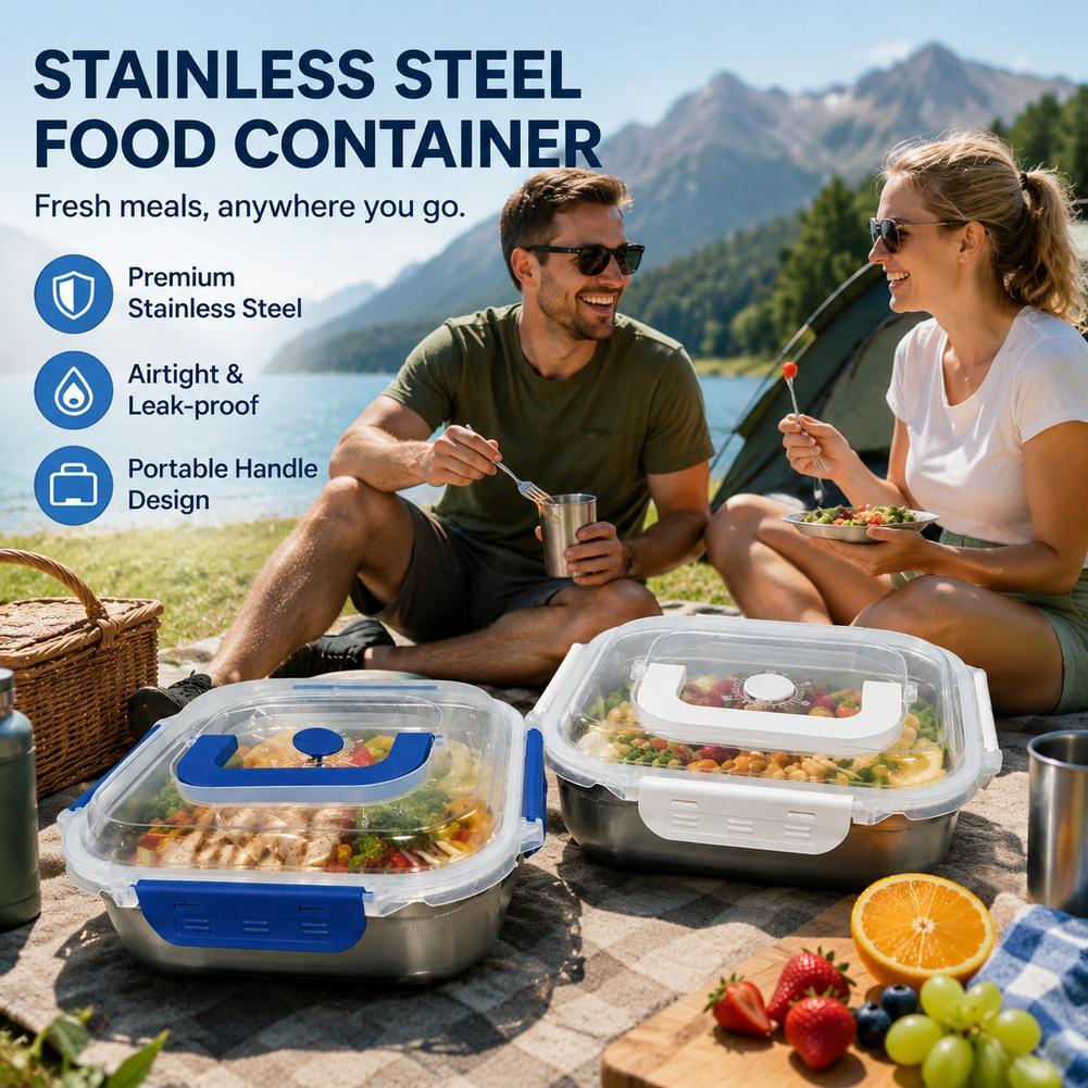 ステンレス製食品保存容器 気密漏れ防止ランチボックス ポータ - Food Storage Not Plastic のレビューと価格